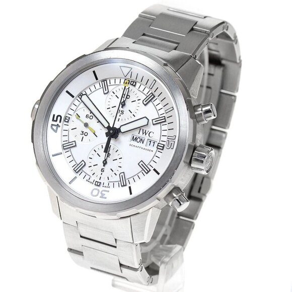 IWC Aqua timer Chronograph Silver Dial Automatic Men's Watch - Picture 3 of 7